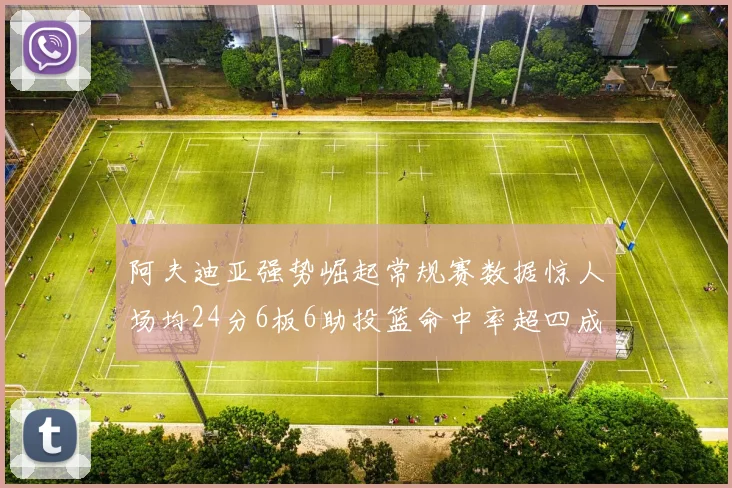 阿夫迪亚强势崛起常规赛数据惊人场均24分6板6助投篮命中率超四成